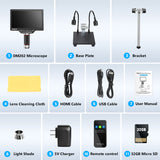 DM202 10.1 Inch HD LCD Digital 10" Enhanced Stand Included 16MP Coin Microscope with Screen for Adults