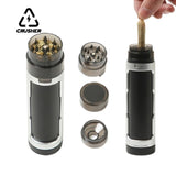 CRUSHER 3 in1 Plastic Herb Grass Grinder Store Horn Tube Tobacco Box Roll Paper Filg hine Grinders for Smoking Accessories