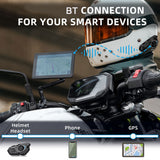 WAYXIN Motorcycle Helmet Intercoms 2-Way 30M BT Headset Noise Reduction Headphone IP67 Waterproof Support Hands-Free Calls
