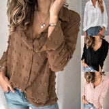 Spring And Summer New Cross-border Women's Clothing Fashion Long Sleeve Shirt