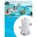 330 GPH Paddg Electric Water With 2 Cartridge Pumps Above Ground Pool Filter Pump