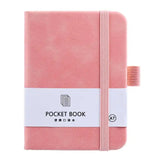 Stylish Portable Diary Notebook with Elastic Strap Bookmark Ribbon Design for Home