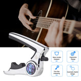 DK iP-1Pro Multifunctional Capo Zinc Alloy Guitar Tone Changer with PU Leather Pouch for Acoustic Electric Guitars Bass