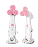 Sonic Silicone Facial Cleansing Brush Blackhead Removal Acne Pore Cleanser Machine Peeling Face Washing Brush Device With Base