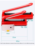 Manual Food Packaging Seag Hand Pressure Impulse Heat Sealer Poly Bag hine