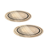 Round Handwoven Carpet - Non-Slip Mat Area for Farmhouse Decor. Ideal for Rug in Dining Room, Nursery & High Traffic Areas.