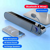 Wire For Computer PC Stereo Bass Sound Speakers Soundbar Loudspeakers With Microphones Full Range Home Theater Durable