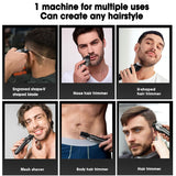 RESUXI 986 New6 in 1 Multifunctional Grooming Kit Clipper with Digital Display High Power Electric Shaver Nose Hair Trimmer