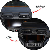 1 PCS Car Central Control Air Conditioning Outlet Frame Carbon Fiber Replacement For Lamborghini URUS 2018-2021