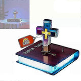 Handmade Levitating Cross Lamp, Maglev Cross Ornament, Mesmerizing Levitating