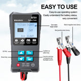 Battery Tools 12V/24V Cranking Charging Circuit Tester BT81 Car Battery Tester Battery Analyzer 100 to 1700 CCA