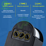 LED-Motion 24V Automatic PIR Infrared Detector 180 Degree Rotating Outdoor Timer Switch Motion Sensor