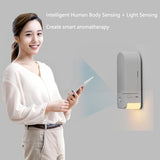 Wall Mounted Waterless Aroma Diffuser Room Fragrance Essential Oil Aromatherapy Machine Home Toilet Aroma Machine Night Light
