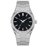 Matte Star Dust Dial Rose Gold Full Stainless Steel Strap High Quality Luxury Frosted Japanese Miyota Quartz Watch Clock for Men