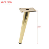 4PCS Furniture Table Legs 12/15/20/25/30CM Metal Tapered Sofa Cupboard Cabinet Chair Sloping Feet Use To Table Chair Furniture