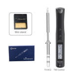 T85 Smart Soldering Iron PD9-20V DC12-24V 96W Fast Heating OLED Display Type-C Interface Best for Electronics DIY