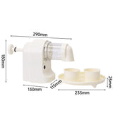 Household Portable Electric Shaved Ice Machine with Smoothie Crusher and Cube Tray