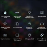 Gaming nical Keyboard Punk Backlit Replaceable Wired Keypad