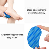 Peeled Stainless Steel Glass File Grindstone Exfoliating Horny Friction Plate Foot Portable