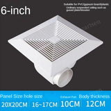 6/8/10inch Bathroom Exhaust Fan Ceig Ventilator Window Wall Mounted Replacement Airw Extractor Household Pipe Duct Fans