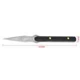 1PCS Stainless Steel Ebony Chinese Puer Tea Needle Cutter Damascus Pattern Tea Knife Prying Tea Tool For Home Tearoom Store