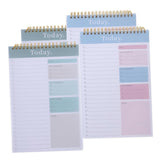 4pcs Daily Planner Weekly Planner Notepad Undated Planning Pad for Students Teachers
