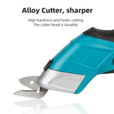 USB Cordless Electric Scissors Cloth Cut hine Rechargeable Leather Sewing Tailor Scissor Portable Hand Tool With 2PCS Blade