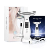 EMS Facial Lifting Massager Ice Hot Compress Neck Double Chin Remover Skin Lift Firming Beauty Massage Device