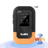 new design KuWFi wireless 3000mAh mobile 4g lte unlocked pocket wifi router with sim card slot