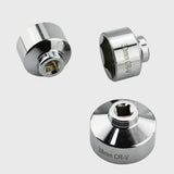 7 PCS Oil Socket Remover Removal for Cars Truck Filter Wrench Hand Tool w/Box 24mm 27mm 29mm 30mm 32mm 36mm 38mm