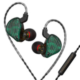 Earbuds Wired 3.5mm Mobile Phone Earphones Dynamic Music Drummers Bass Computer Headset with Mic Black/Standard
