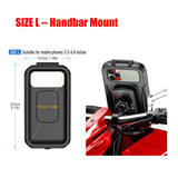Motorcycle Waterproof Phone Holder for Bike/Bicycle/Motorcycle Handlebar Mount Rearview Mirror Touch-Screen