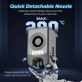FLASHFORGE Hardened Nozzle 280℃ High w 32mm³/s for Stable High-Speed Printing Compatible Adventurer 5M Hotend