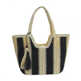 Women Straw Beach Bag Large Weave Tote Bags Summer Boho Shoulder Bag Woven Handbag for Travel Vacation Shopping