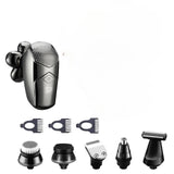 Resuxi MS-673Electric new full body washable electric shaver multifunctional household razor six-blade bald hair clipper