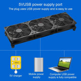 Three-fan High-performance 360mm X 120mm Usb Router Fan Efficient Laptop Host Case Solution with Big for Micro
