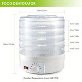 1pc, Electric Food Dryer, Flower Tea Fruit Dryer, Vegetable And Pet Snack Dehydrator, Air Dryer, Food And Fruit Dryer