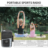 Mini Portable AM FM Radio Dual Band Pocket Radio MP3 Music Player Support Headphone Jack Telescopic Antenna