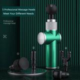 Electric fascia deep muscle massage gun alloy mini neck back leg massager pain and soreness relieve body relaxation
