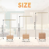 3-Piece Fashion T-Bar Display Rack Stand Holder Earrings Hanging Organizer Jewelry Set