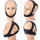 2pcs Anti Headband Chin Strap Stop Snoring Sleep Jaw Care Triangle Sleeping Support Mask Snore Belt For Woman Man
