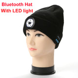 Bluetooth Earphone Music Hat Winter Wireless Headphone Cap Rechargeable Warm Knitting Beanie With LED Light