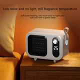 1pc Desktop Heater, Small Heater, Household Energy-saving Full House Office Winter Small Solar Electric Warm Air Heater, Small Heater With Heating And Fan Modes, For Home Office School Thanksgiving Halloween Christmas Wedding Birthday Gift