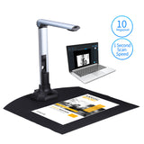 BK52 Portable Book & Document Camera - Capture A3 Size, HD 10 Mega-pixels, USB 2.0 High Speed Scanner with LED Light for ID Cards