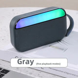 Mini Portable Outdoor Heavy Bass Bluetooth Soundbar Wireless Handsfree Call MP3 Music Player with RGB Light Support TF
