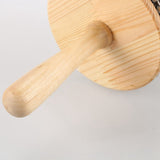 1 Piece Wooden Portable Cabasa Children's Teaching Instruments For Home And Kindergarten Steel Ball Hand Crank Toy
