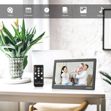 Andoer 10-inch Wide LCD Screen Digital Photo 1024*600 High Resolution Electronic Picture Frame with Video Player Function