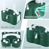 EU Plug,Powerful Electric Balloon Pump,Air Iate/Deflate Pump,Double Motor for Swimming Pool, Iatable Bed and Etc.