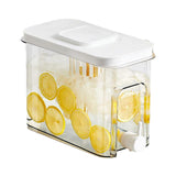 Cold drink dispenser for refrigerator with tap for kitchen white
