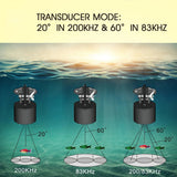 FF1108-1CT Portable Finder 100M/300FT Depth Alarm Wired Fish Detector echo sounder wireless for Fishing